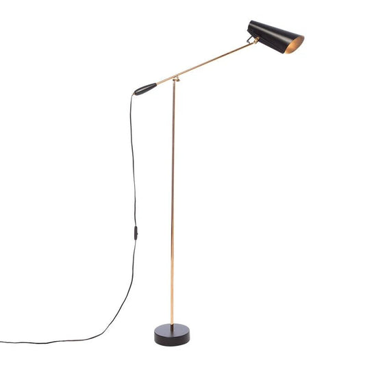 Northern - Birdy floor lamp, black - brass - CHILLIGHT STORE