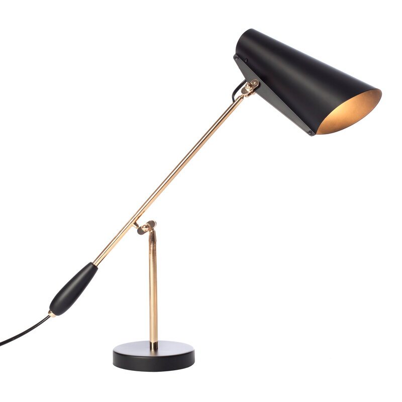 Northern - Birdy table lamp, black - brass - CHILLIGHT STORE