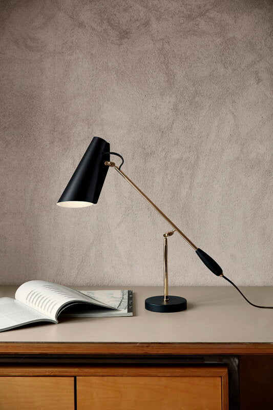 Northern - Birdy table lamp, black - brass - CHILLIGHT STORE