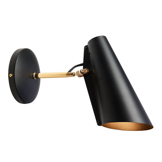 Northern - Birdy wall lamp, black - brass - CHILLIGHT STORE