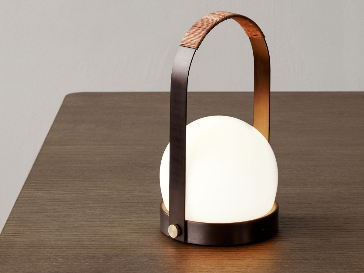 Audo Copenhagen - Carrie LED Table Lamp - Leather - CHILLIGHT STORE