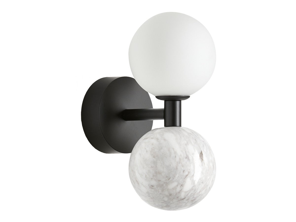 Aromas - Dalt Wall Light, Black & White Marble - CHILLIGHT STORE