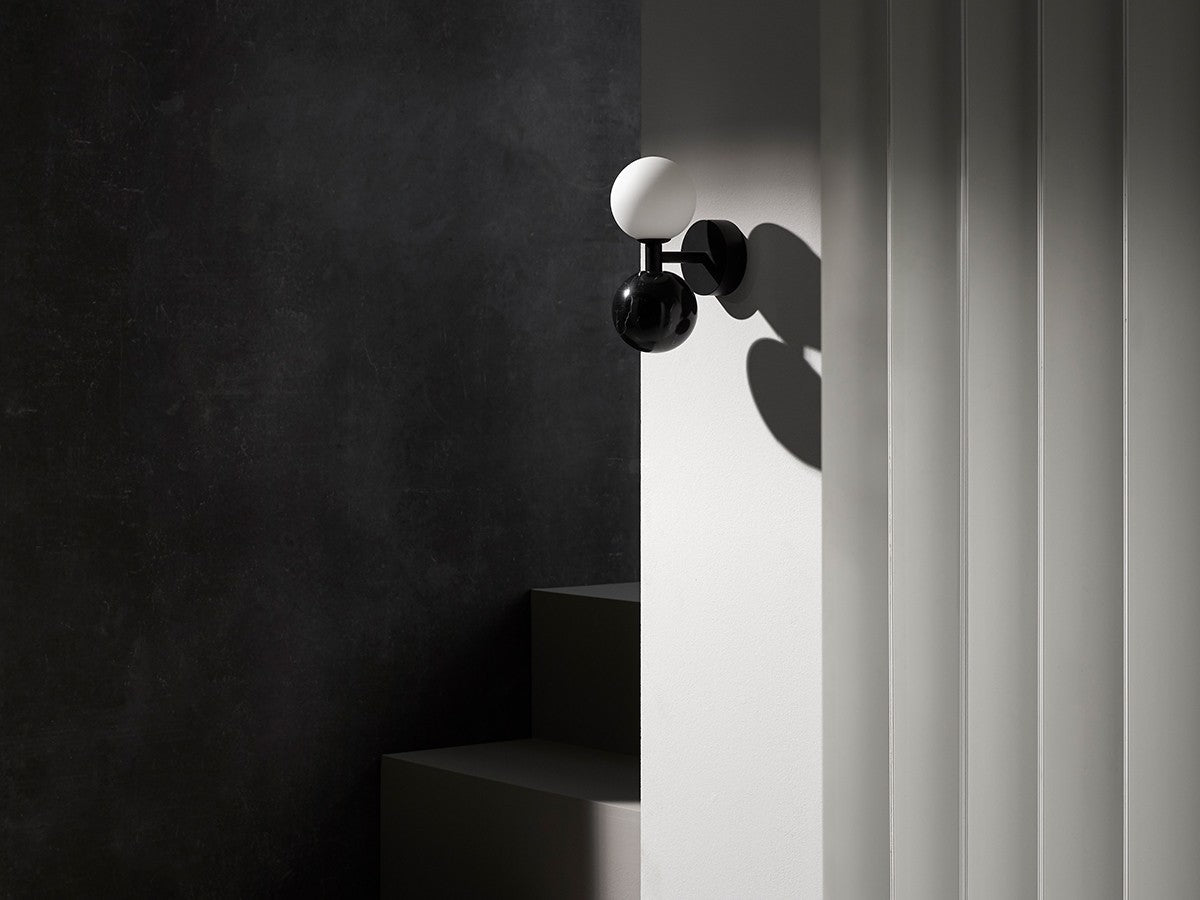 Aromas - Dalt Wall Light, Black & White Marble - CHILLIGHT STORE