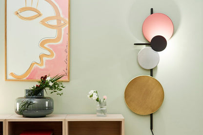 Planet wall lamp, Indian red